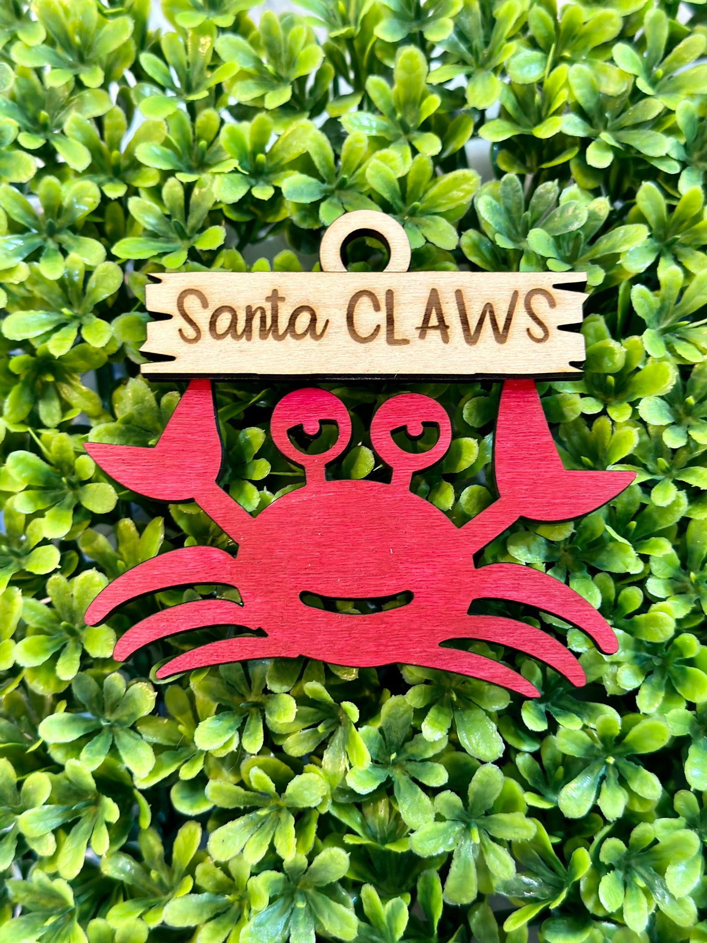 Christmas Crab Ornament - Made to Order