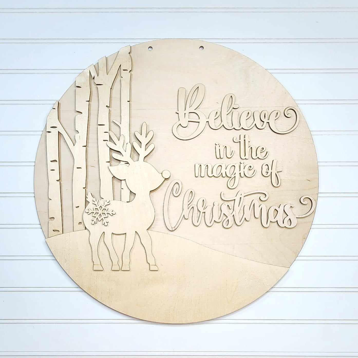 Oh Deer Christmas Door Hanger Paint Kit - October Monthly Paint Kit