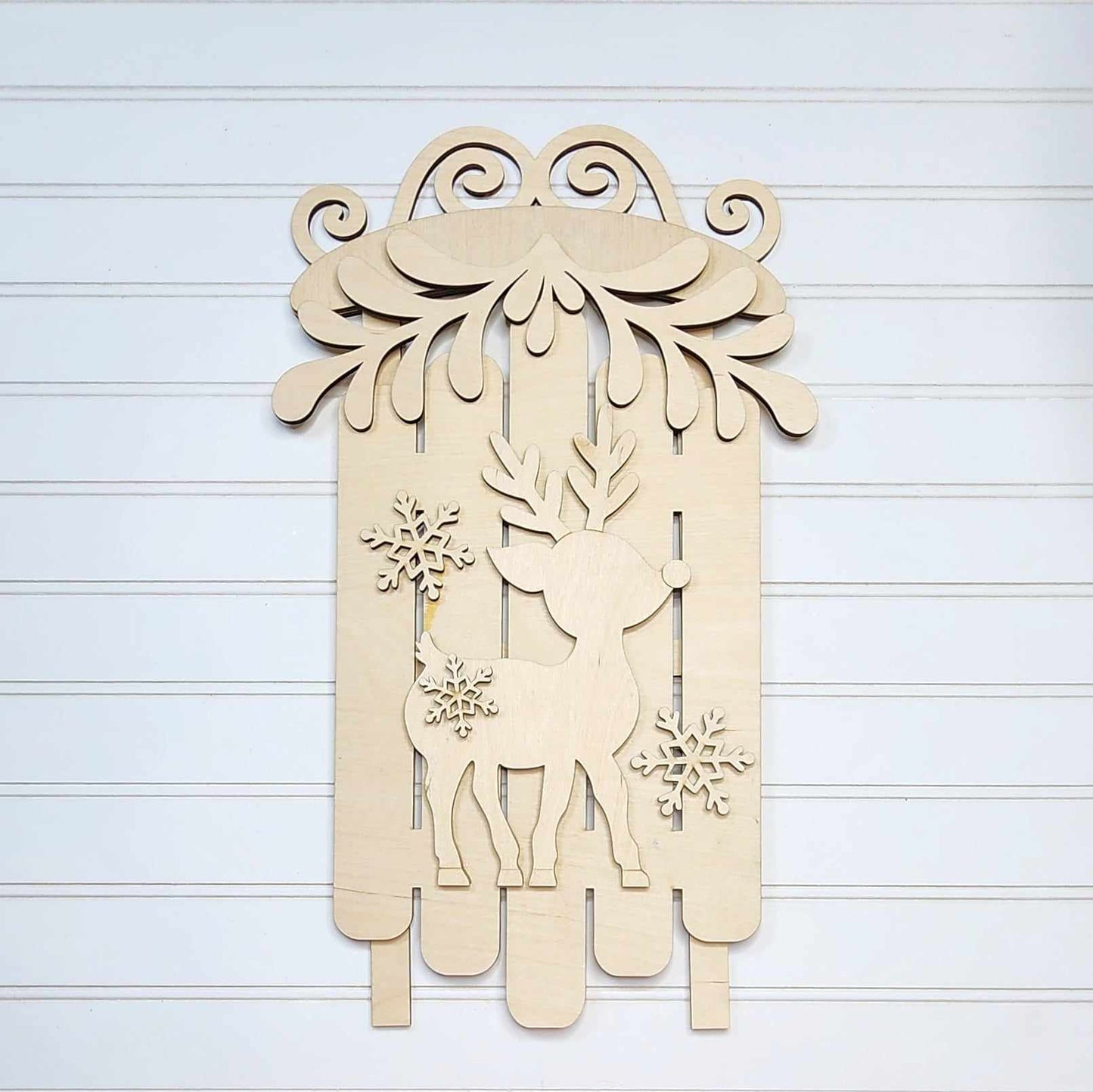 Oh Deer Sled Christmas Sign Paint Kit - October Monthly Paint Kit