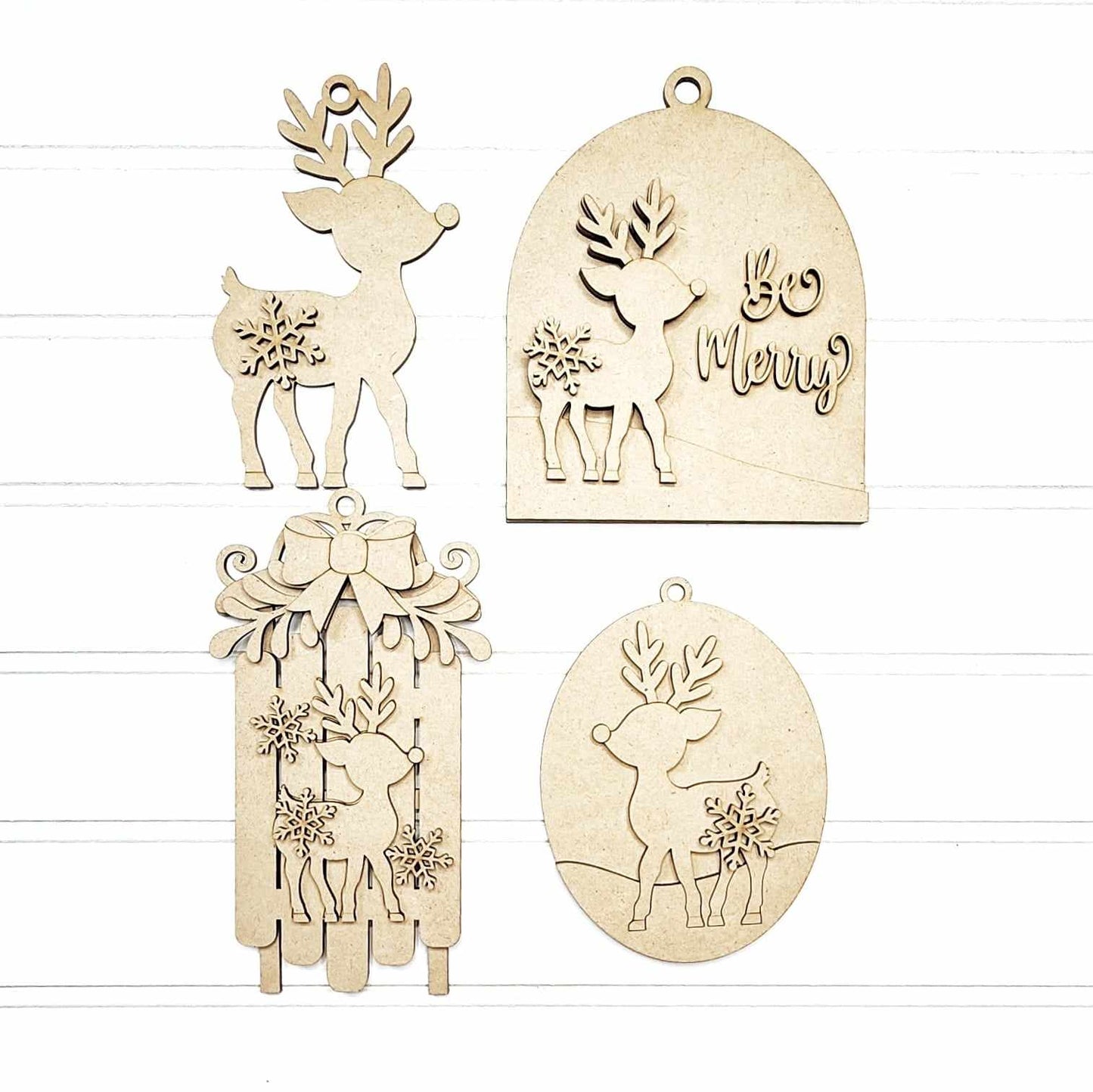 Oh Deer Christmas Ornament Paint Kit - October Monthly Paint Kit
