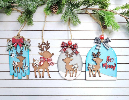 Oh Deer Christmas Ornament Paint Kit - October Monthly Paint Kit