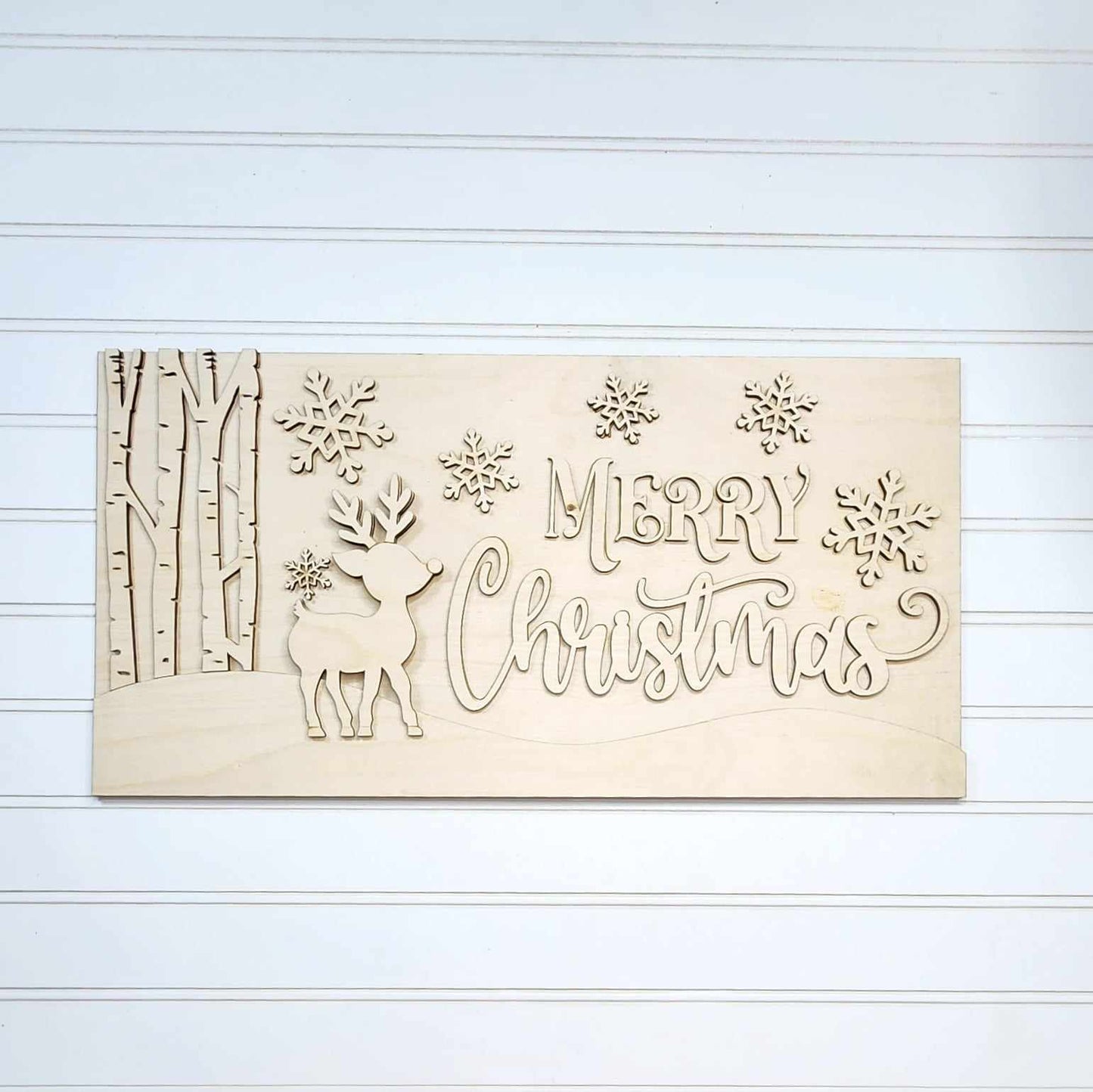 Oh Deer Mantel Christmas Sign Paint Kit - October Monthly Paint Kit