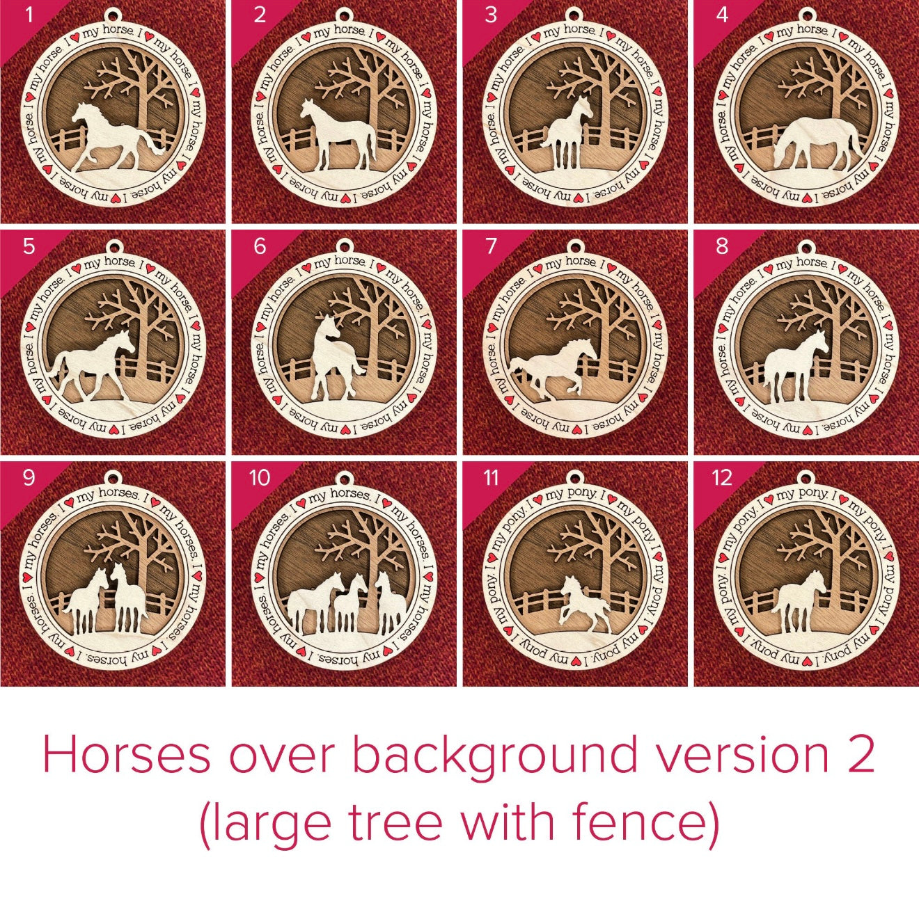 Personalized Horse Ornament - Made to Order